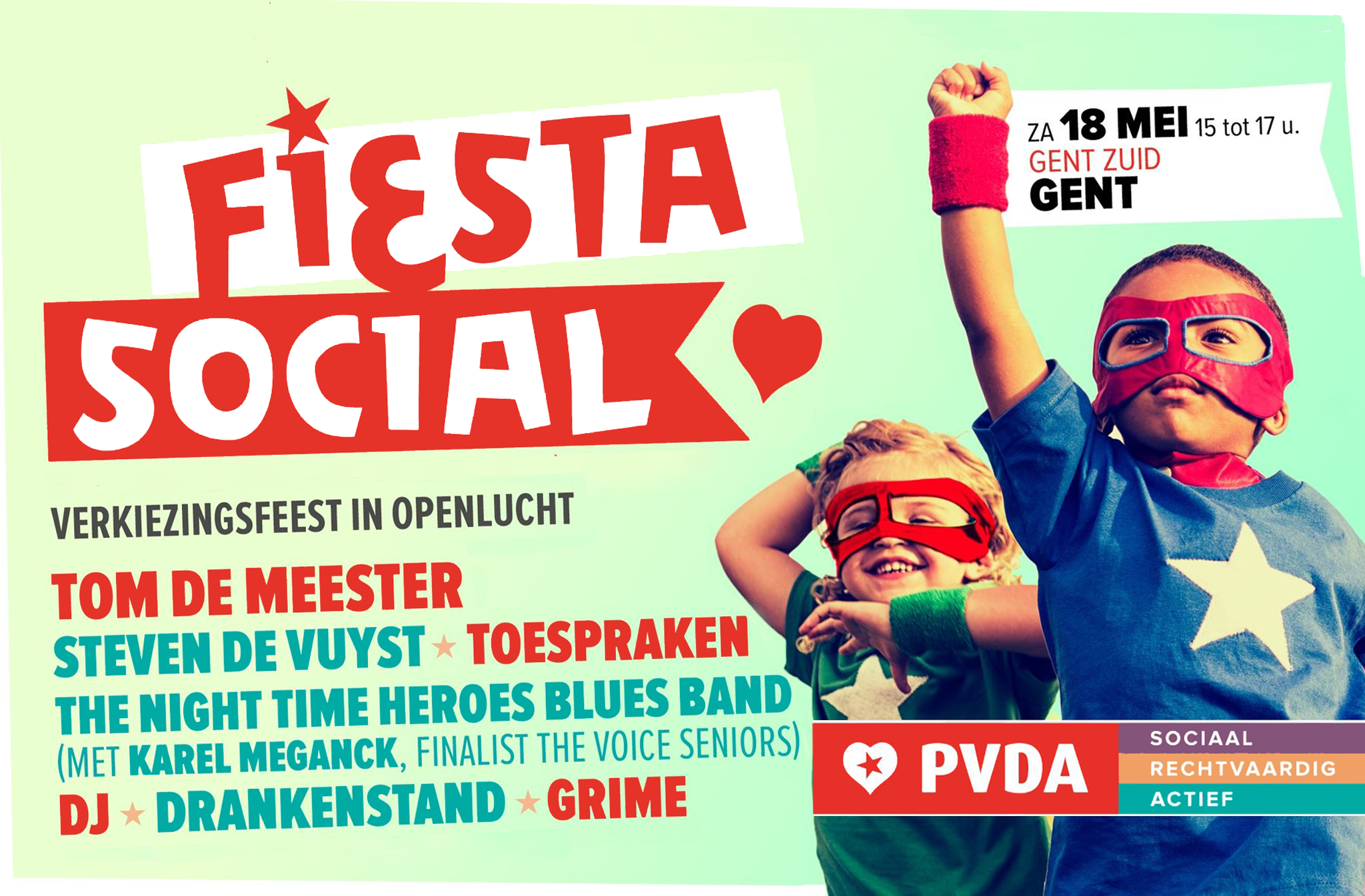 Fiesta Social - verkiezingsfeest in openlucht